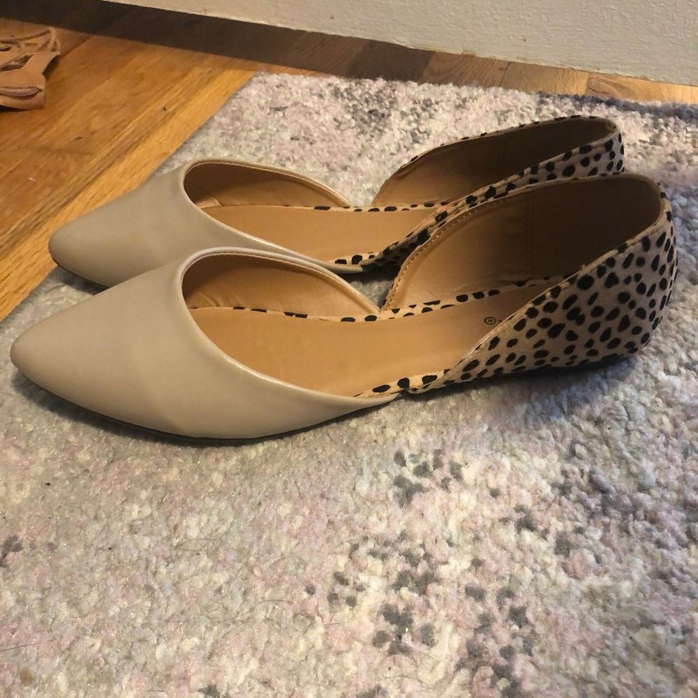Tan and Leopard Flats